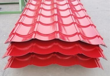 Κίνα Αδιάβροχα ντυμένα χρώμα φύλλα υλικού κατασκευής σκεπής, ζαρωμένα φύλλα υλικού κατασκευής σκεπής μετάλλων προμηθευτής