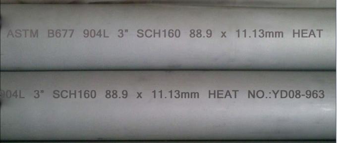 3» σχέδιο 80 904l άνευ ραφής σωλήνας λεβήτων ανοξείδωτου μήκος 5m - 6m